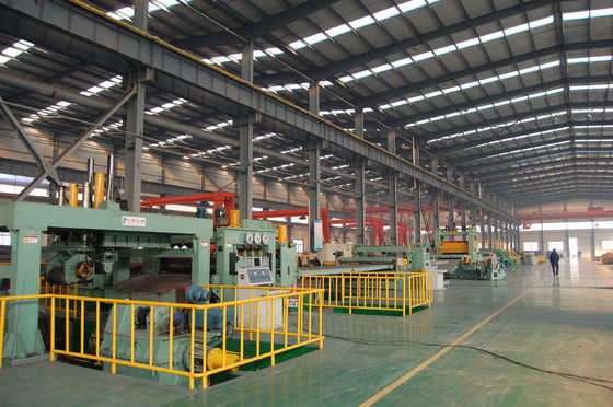 Linha automática de corte cruzado para bobina de aço laminada a quente a 101500*13225*1100mm Tamanho