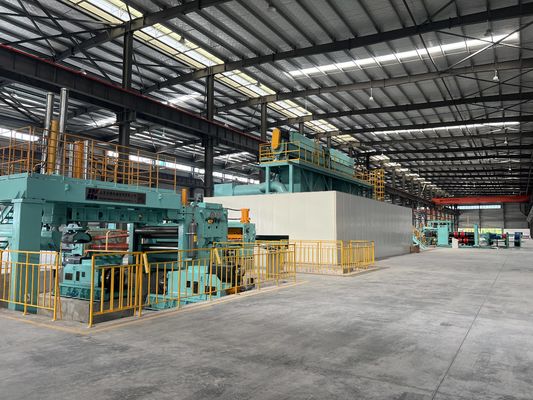 Linha de produção de corte cruzado de bobinas de aço de 35T com velocidade de corte de 20-40m/min