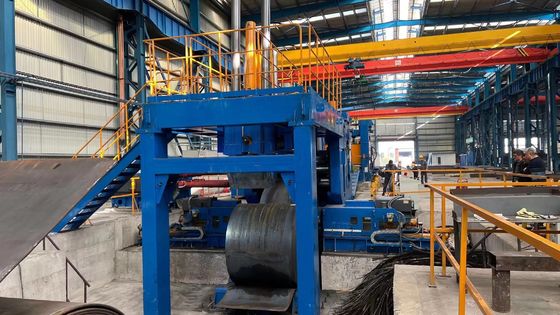 Máquina de corte de chapas de aço com componentes principais PLC e velocidade de corte 0-20m/min