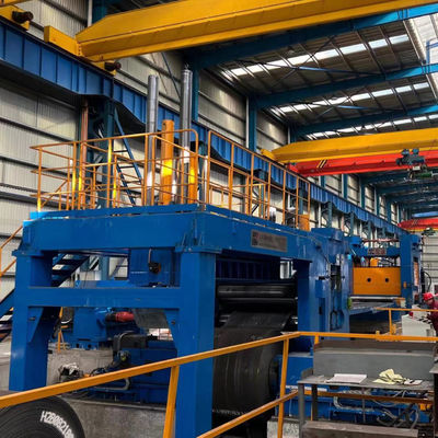 Linha de nivelamento e corte transversal para bobina de aço laminada a quente espessura do material 10-25 mm