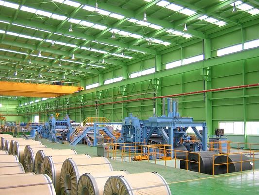 Equipamento de corte cruzado de bobinas de aço de precisão para linha de produção