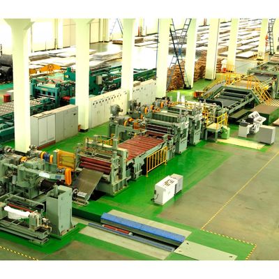 Linha de corte de bobina de aço competitiva para 28000mm*14500mm*1100mm Tamanho e 0-20 listras
