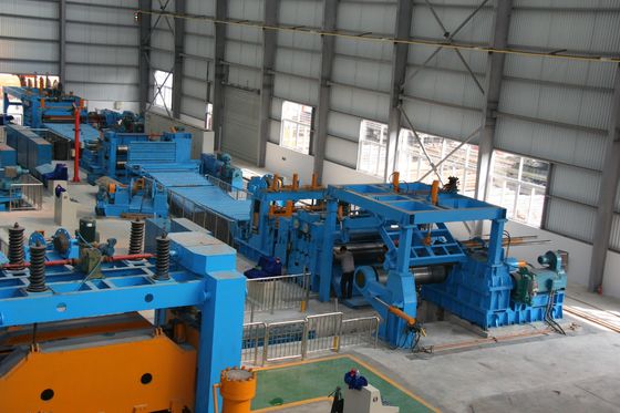 Linha de corte de bobina de aço competitiva para 28000mm*14500mm*1100mm Tamanho e 0-20 listras