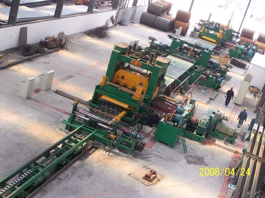 Máquina automática de corte de bobinas de aço controlada por PLC