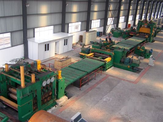 Máquina automática de corte de bobinas de aço controlada por PLC