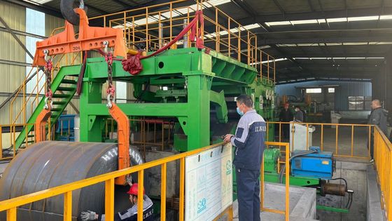 Linha de empilhamento de descolagem de bobina de aço para corte em comprimento de aço em rolos a quente